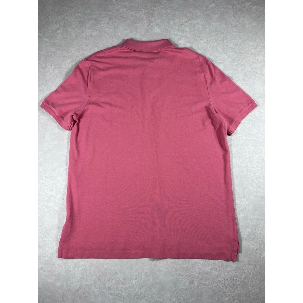 Polo Ralph Lauren Shirt Size Large Classic Fit Collared Pink Button Up Polo